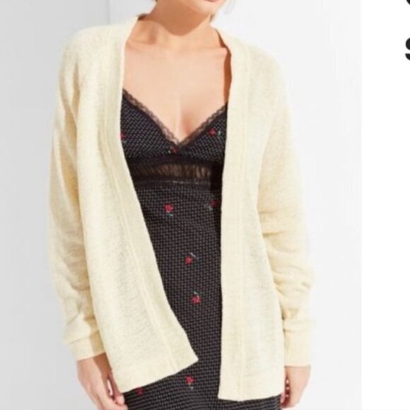 Urban Outfitters Light Yellow Open Cardigan Small - Picture 6 of 6